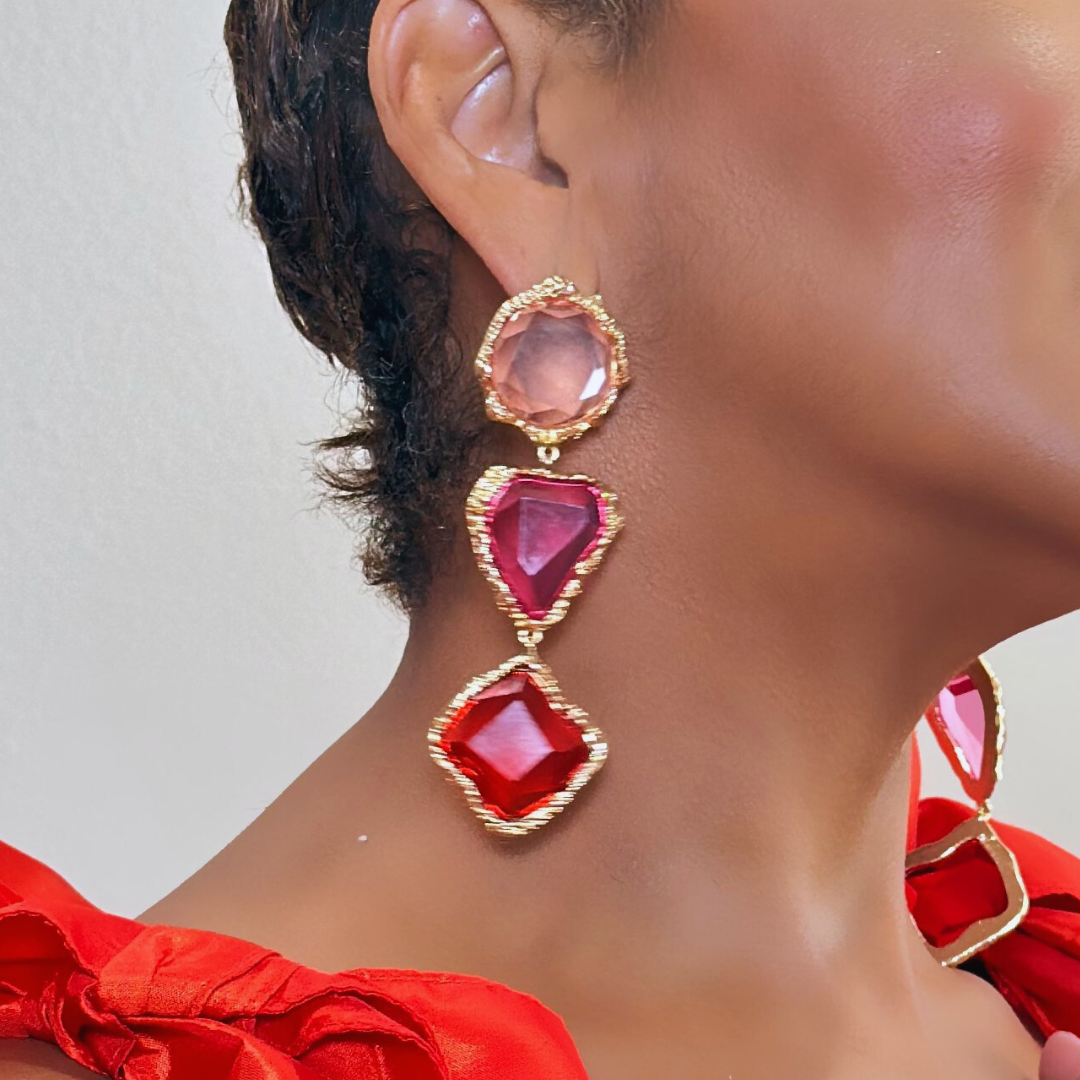 HIDDEN GEM DANGLING EARRINGS