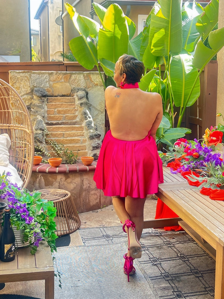 EDEN FUSCHIA HOT PINK DRESS