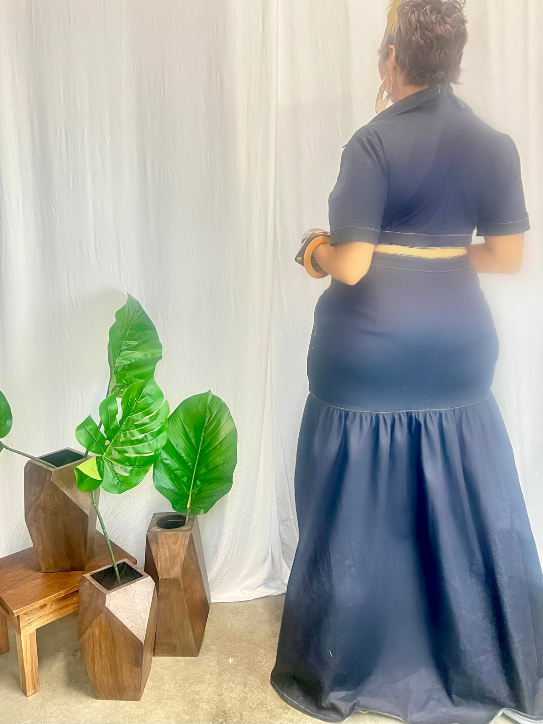 TEKOYA DENIM DRESS