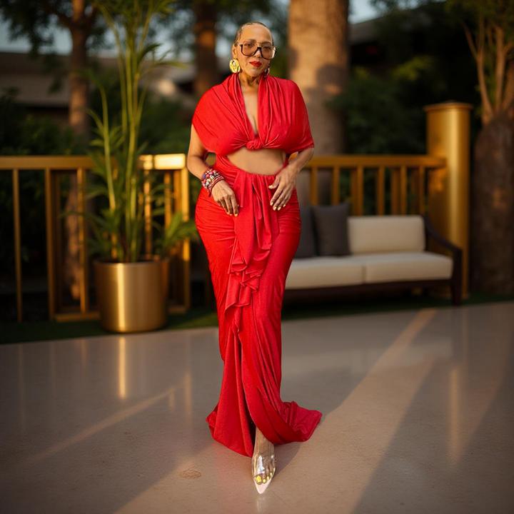KADIJAH RED SPANDEX DRESS
