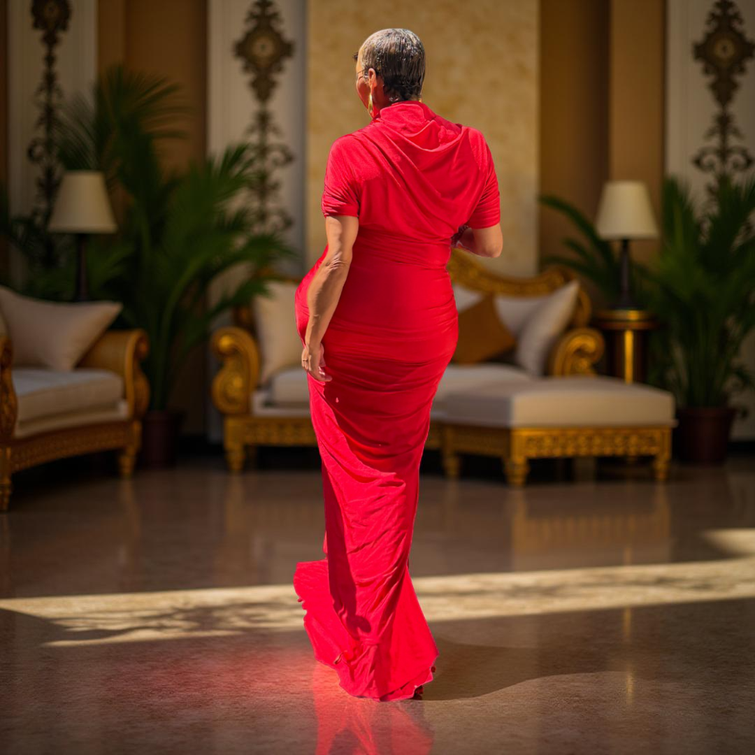 KADIJAH RED SPANDEX DRESS