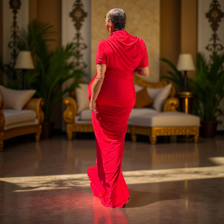 KADIJAH RED SPANDEX DRESS
