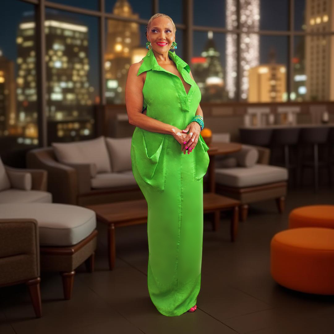 SIREN GREEN MAXI DRESS