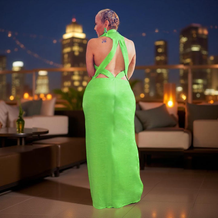 SIREN GREEN MAXI DRESS